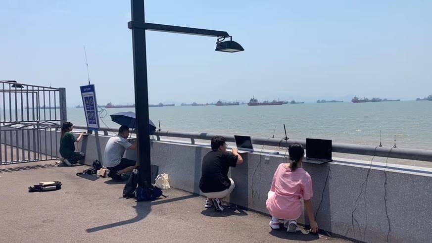 舟山群島跨島通信新突破 陳宏銘團隊完成22公里遠距窄帶傳輸測試與設備維護保障